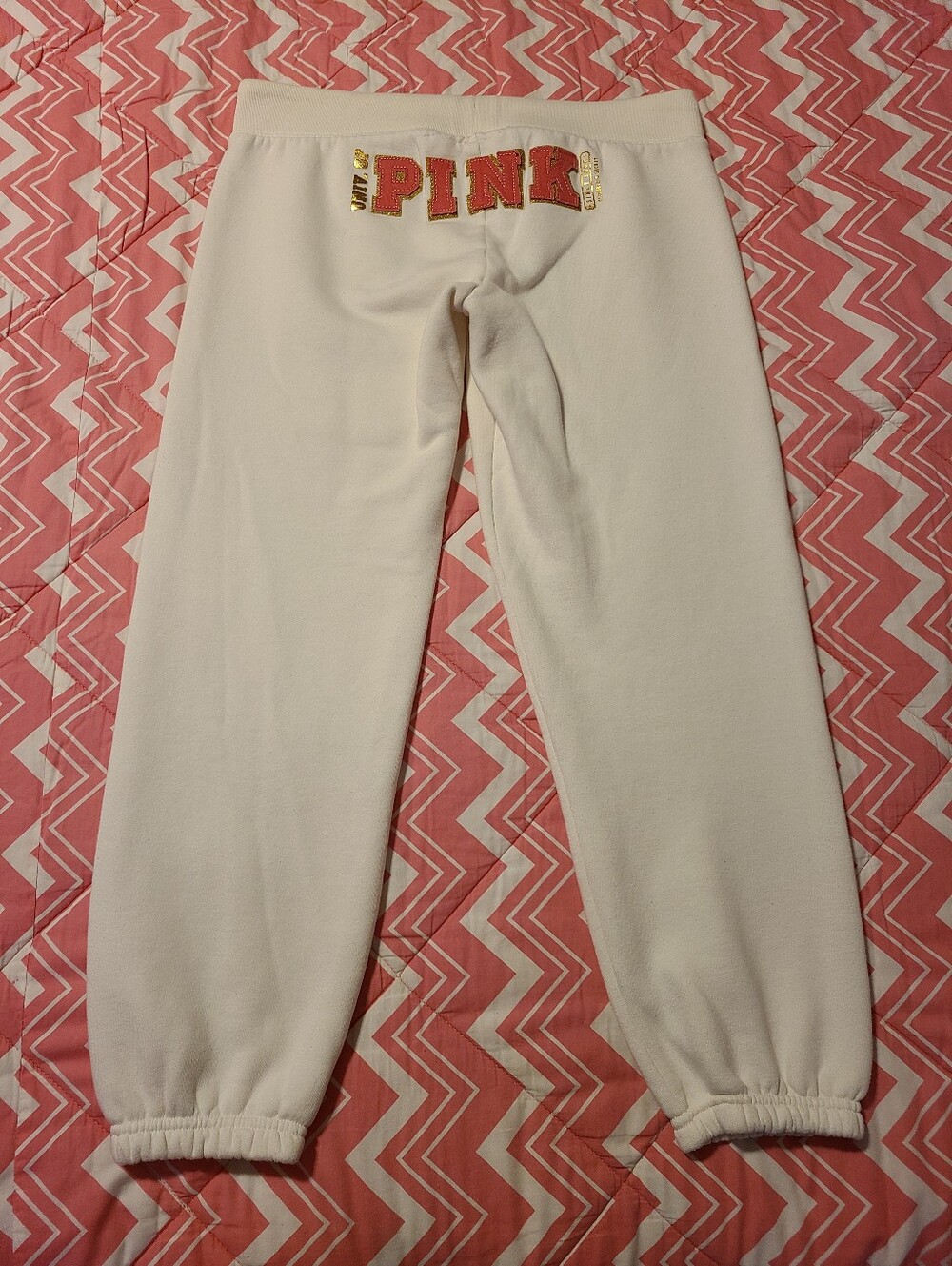 Rare VTG VS PINK Favorite Sweats Booty Logo Campus Joggers Size M